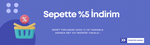 3000 TL sepet tutarına % 5 indirim 